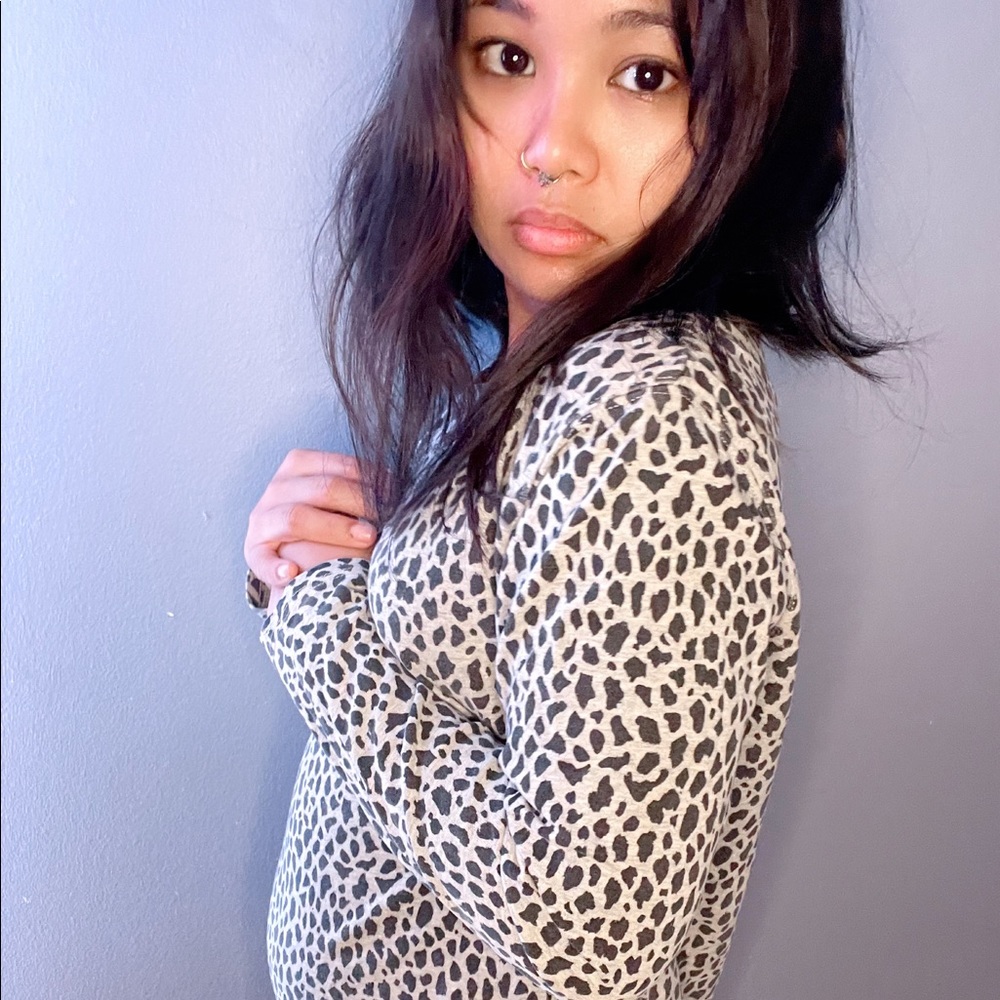 Chaus Sport Cheetah Top
